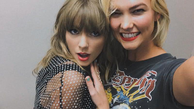 As (ex) amigas Taylor Swift e Karlie Kloss no ano passado (Reprodução/Instagram)