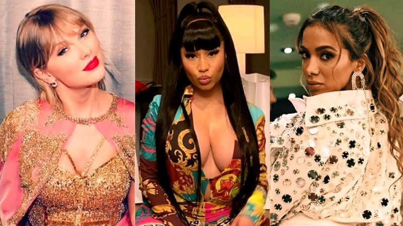 Taylor Swift, Nicki Minaj e Anitta se meteram em diversas tretas na década de 2010 - Instagram