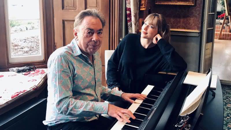 Taylor Swift e Andrew Lloyd Webber em publicação de agradecimento - Instagram