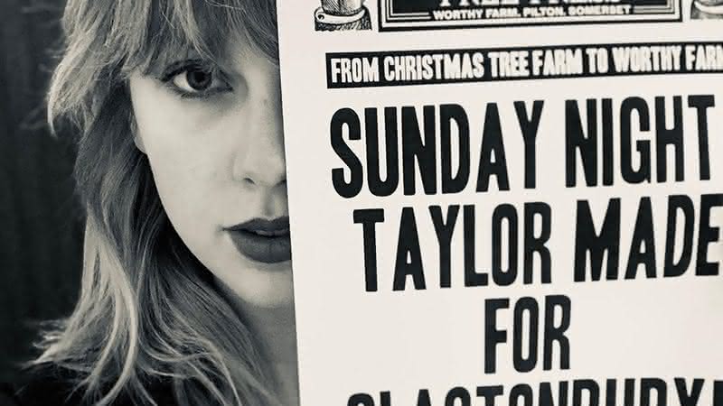 Taylor Swift confirmou usando as suas rede sociais - Instagram