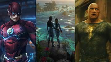 "The Flash", "Avatar 2" e "Adão Negro" devem ter trailers divulgados na próxima semana - Divulgação/Warner Bros. Pictures/20th Century Studios