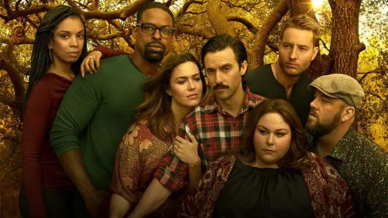 Personagens de This Is Us em cartaz da série - Divulgação/NBC