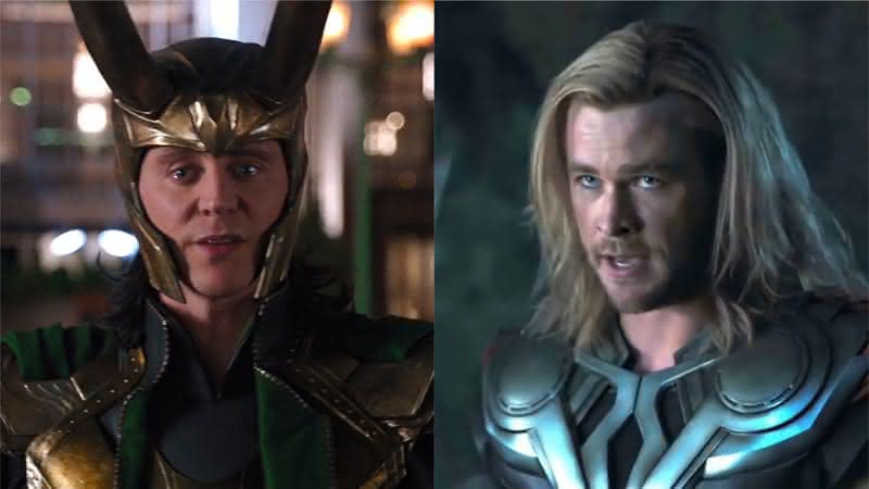 Loki e Thor no primeiro filme de Os Vingadores - Reprodução/Marvel