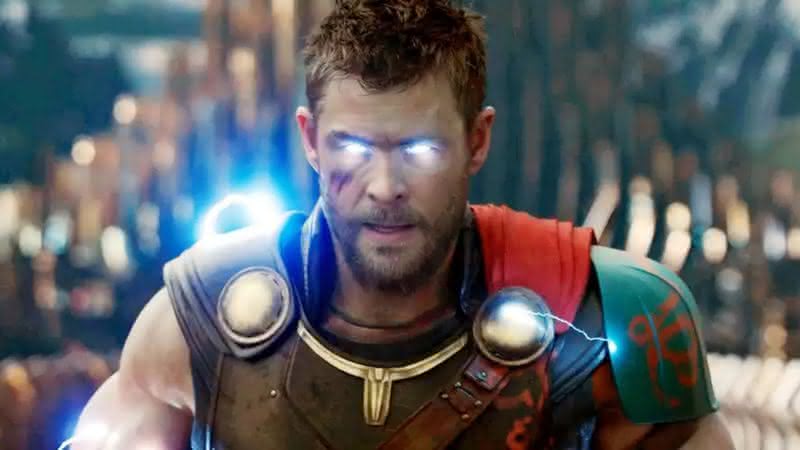 Thor em cena de Thor: Ragnarok - Reprodução/Disney/Marvel Studios