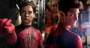 Toby Maguire e Andrew Garfield já interpretaram o Homem-Aranha antes - Reprodução/Sony