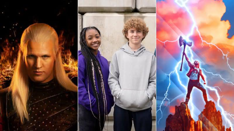 Trailer de "A Casa do Dragão"; elenco da série de "Percy Jackson"; e mais notícias do dia - Divulgação/HBO Max/Disney+/Marvel Studios