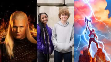 Trailer de "A Casa do Dragão"; elenco da série de "Percy Jackson"; e mais notícias do dia - Divulgação/HBO Max/Disney+/Marvel Studios