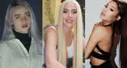 Billie Eilish, Lady Gaga e Ariana Grande (Reprodução/YouTube/Instagram)