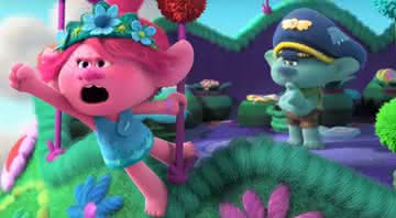 Os personagens Poppy e Branch em cena do trailer de Trolls World Tour - YouTube