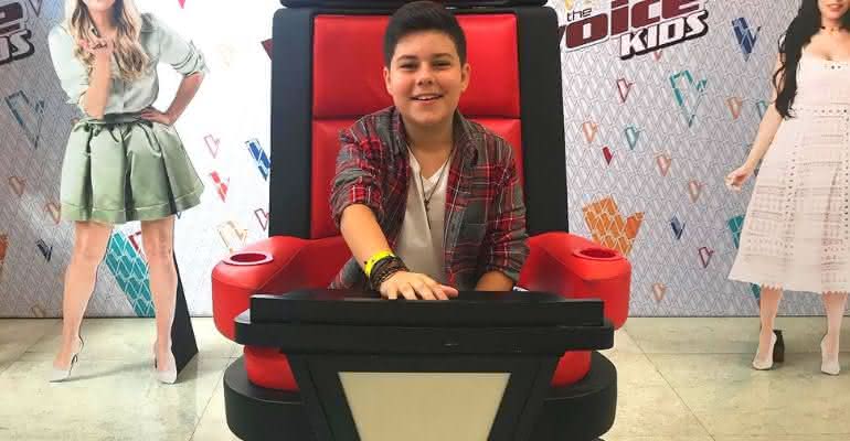 Tuca Almeida participou do The Voice Kids em 2018 - Instagram