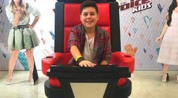 Tuca Almeida participou do The Voice Kids em 2018 - Instagram