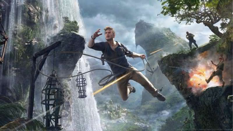 Arte de Uncharted 4 com Nathan Drake - Divulgação/Naughty Dog