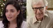 Vanessa Hudgens em Um Passado de Presente e Woody Allen em entrevista - Netflix/Youtube