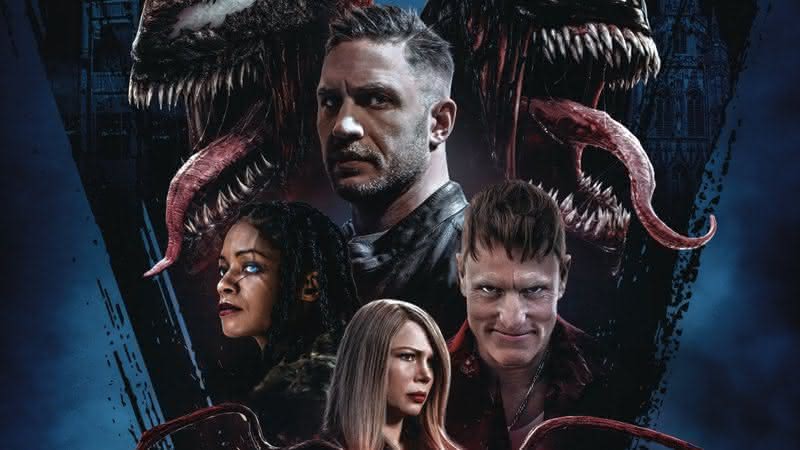 "Venom: Tempo de Carnificina" ganha novo pôster ilustrado, rico em detalhes; confira - Divulgação/Sony Pictures