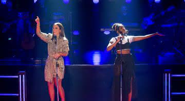 Ivete Sangalo e Iza no palco do The Voice Brasil - Gshow/Fabiano Battagli