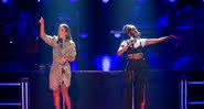 Ivete Sangalo e Iza no palco do The Voice Brasil - Gshow/Fabiano Battagli