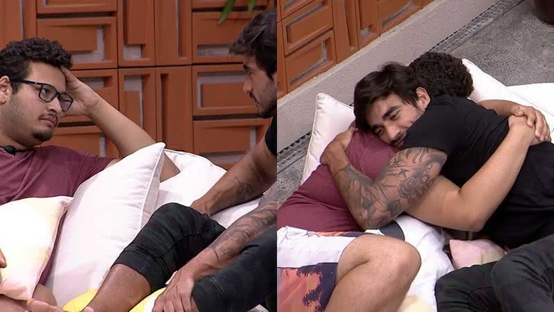 Victor Hugo e Guilherme conversando no BBB20 - Divulgação/Globo