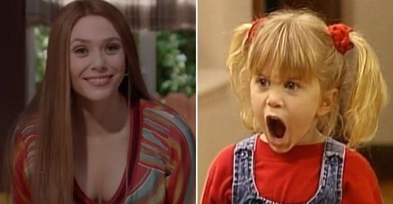 Elizabeth Olsen, de "WandaVision", foi convidada a interpretar Michelle Tanner em "Três É Demais" - Reprodução/Marvel Studios/ABC