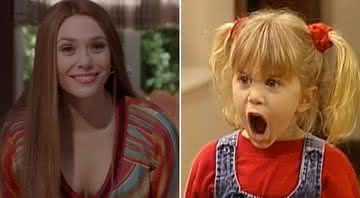 Elizabeth Olsen, de "WandaVision", foi convidada a interpretar Michelle Tanner em "Três É Demais" - Reprodução/Marvel Studios/ABC