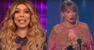 A apresentadora Wendy Williams em seu programa e Taylor Swift no AMA - YouTube/ABC