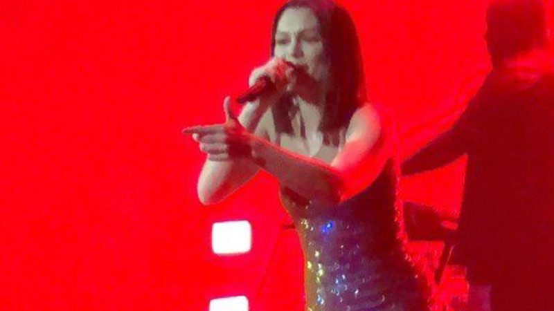 Jessie J em seu show em São Paulo - Reprodução/Twitter