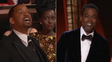 Will Smith discute com Chris Rock após dar um tapa no humorista durante o Oscar 2022 - Reprodução