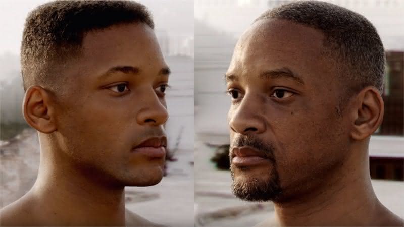 As duas versões de Will Smith no filme - Divulgação/Paramount Pictures