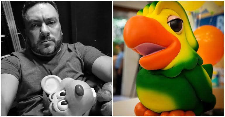 Eduardo Mascarenhas, intérprete do Xaropinho no "Programa do Ratinho", homenageou Tom Veiga, o Louro José, encontrado morto aos 47 anos - Reprodução/Instagram/Globo/Sergio Zalis