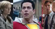 Zachary Levi ao centro, Jodie Foster à esquerda e Benedict Cumberbatch à direita - TriStar Pictures/DC/StudioCanal