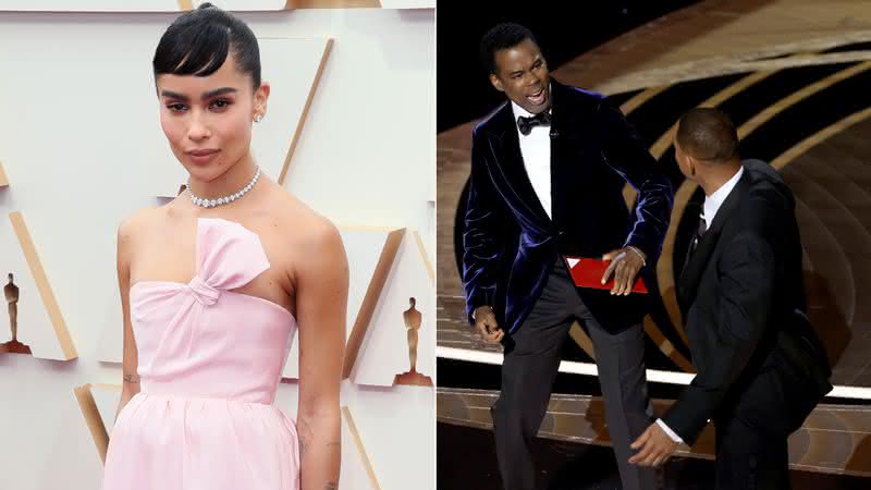 Zoë Kravitz volta atrás de crítica a Will Smith sobre tapa na cerimônia do Oscar; entenda - Divulgação/Getty Images: Photo by David Livingston/ Photo by Neilson Barnard