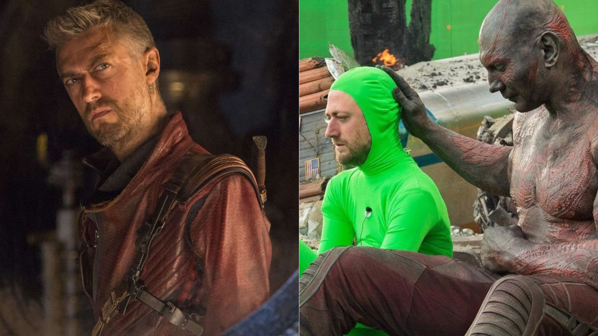 Em "Guardiões da Galáxia", Sean Gunn interpretou Kraglin, mas também foi responsável pela captura de movimentos de Rocket (Foto: Reprodução/Marvel Studios)