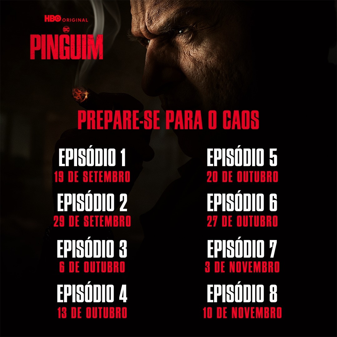 Cronograma de lançamento de "Pinguim"