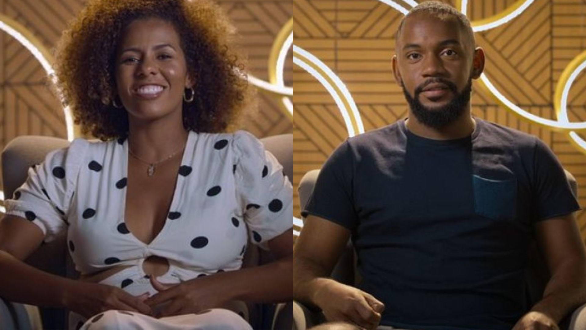 Flávia Queiroz e Robert Richard ficaram juntos no final de "Casamento às Cegas Brasil" (Fotos: Divulgação/Netflix)