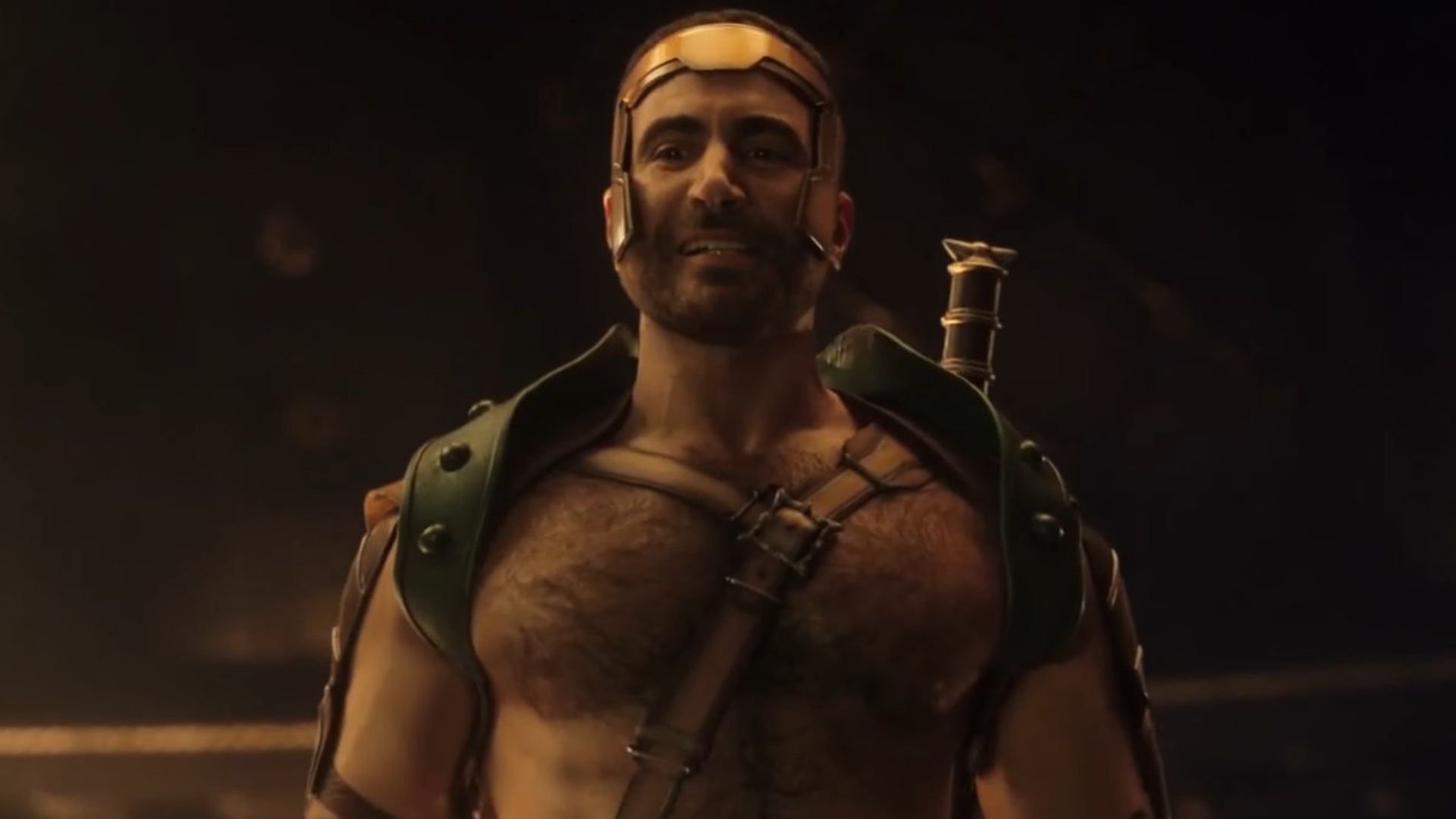 interpretado por Brett Goldstein ("Ted Lasso"), Hércules apareceu pela primeira vez em uma cena pós-créditos de "Thor: Amor e Trovão" (Foto: Reprodução/Marvel Studios)