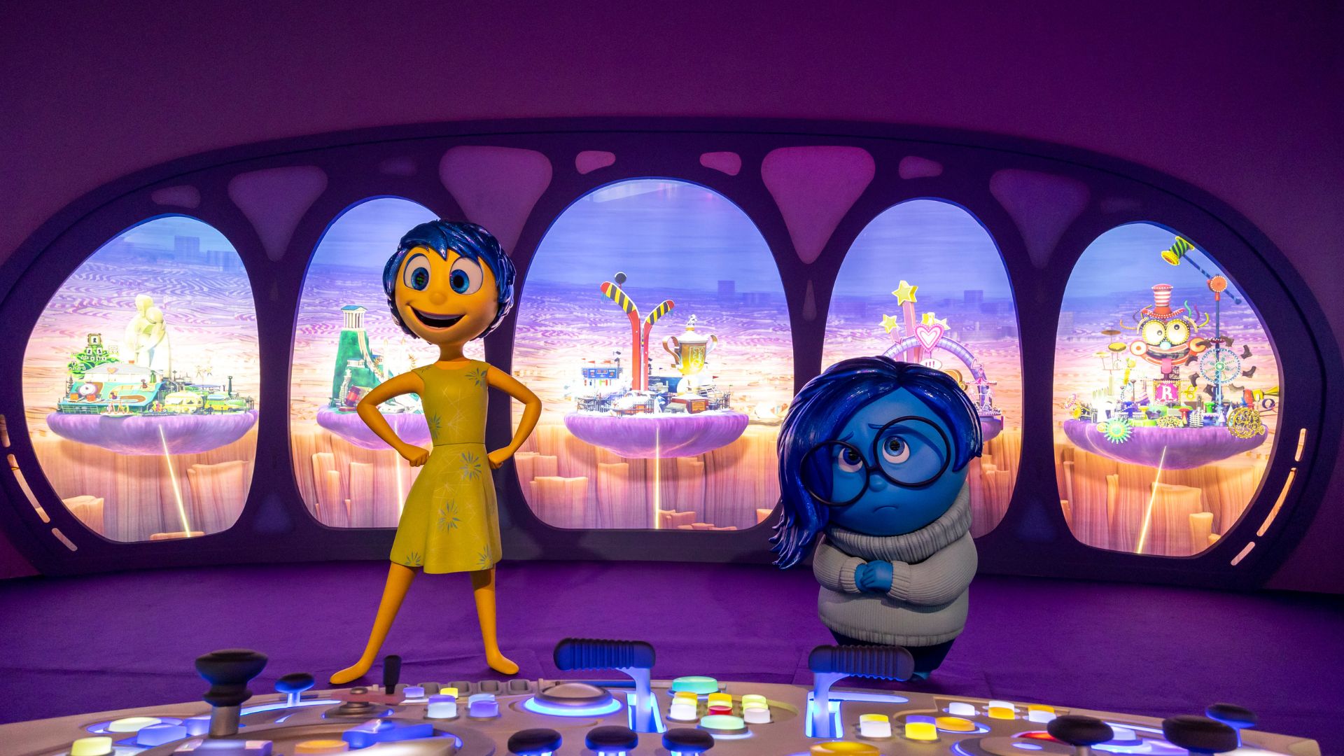 "Divertida Mente" é um dos temas das salas na exposição "Mundo Pixar" (Foto: Divulgação)