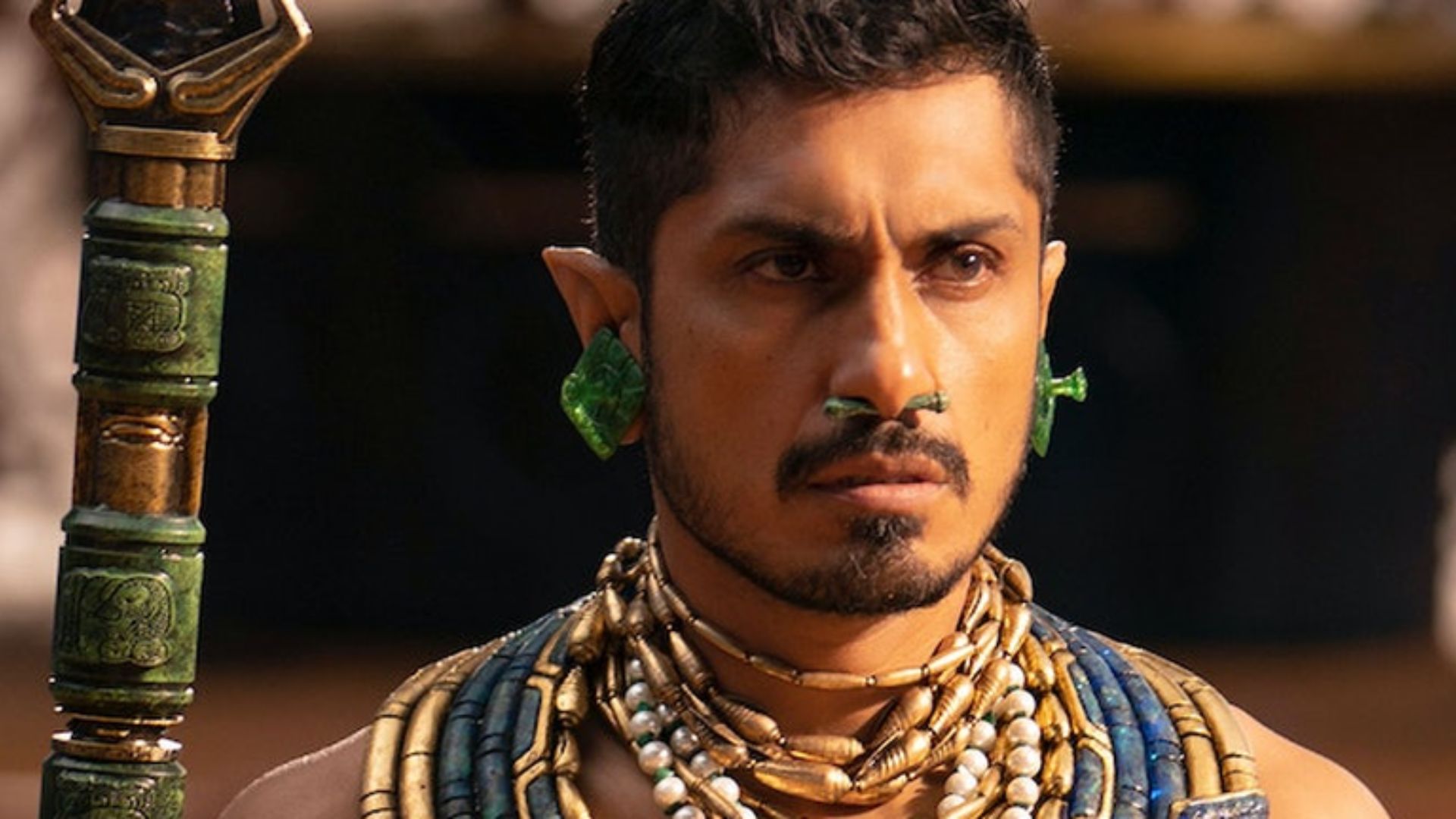 Tenoch Huerta Mejía vive Namor, o antagonista de "Pantera Negra: Wakanda Para Sempre" (Foto: Reprodução/Marvel Studios)