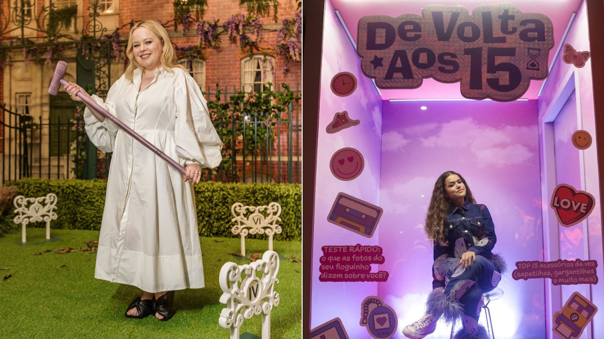 Nicola Coughlan, de "Bridgerton", e Maisa, de "De Volta aos 15", já passaram pelo Tudum 2023 (Foto: Reprodução/Netflix)