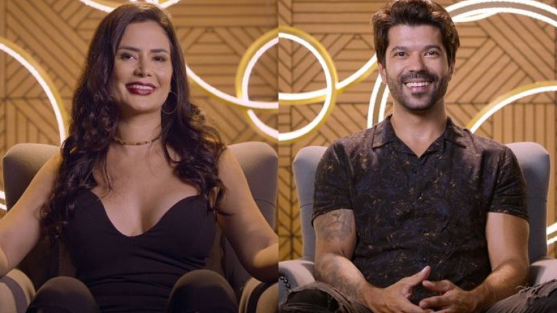 Vanessa Carvalho e Tiago Chapola disseram "não" um para o outro em "Casamento às Cegas Brasil" (Fotos: Divulgação/Netflix)