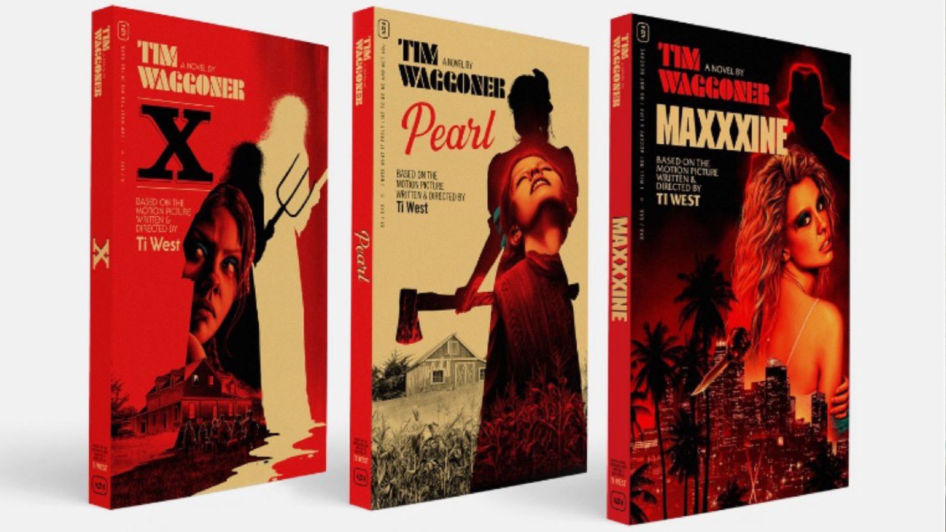 “X”, “Pearl” e “MaXXXine”, trilogia de terror com Mia Goth, serão expandidos em livros