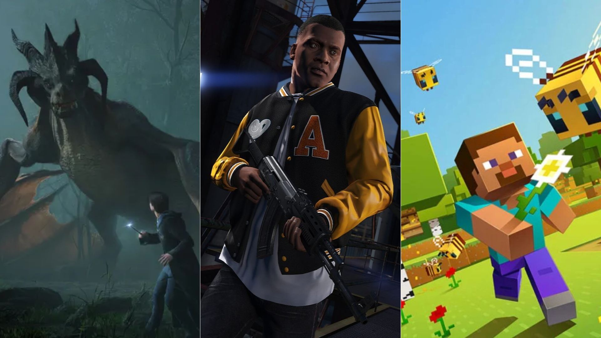Hogwarts Legacy, GTA V e mais; PlayStation revela jogos mais baixados em janeiro