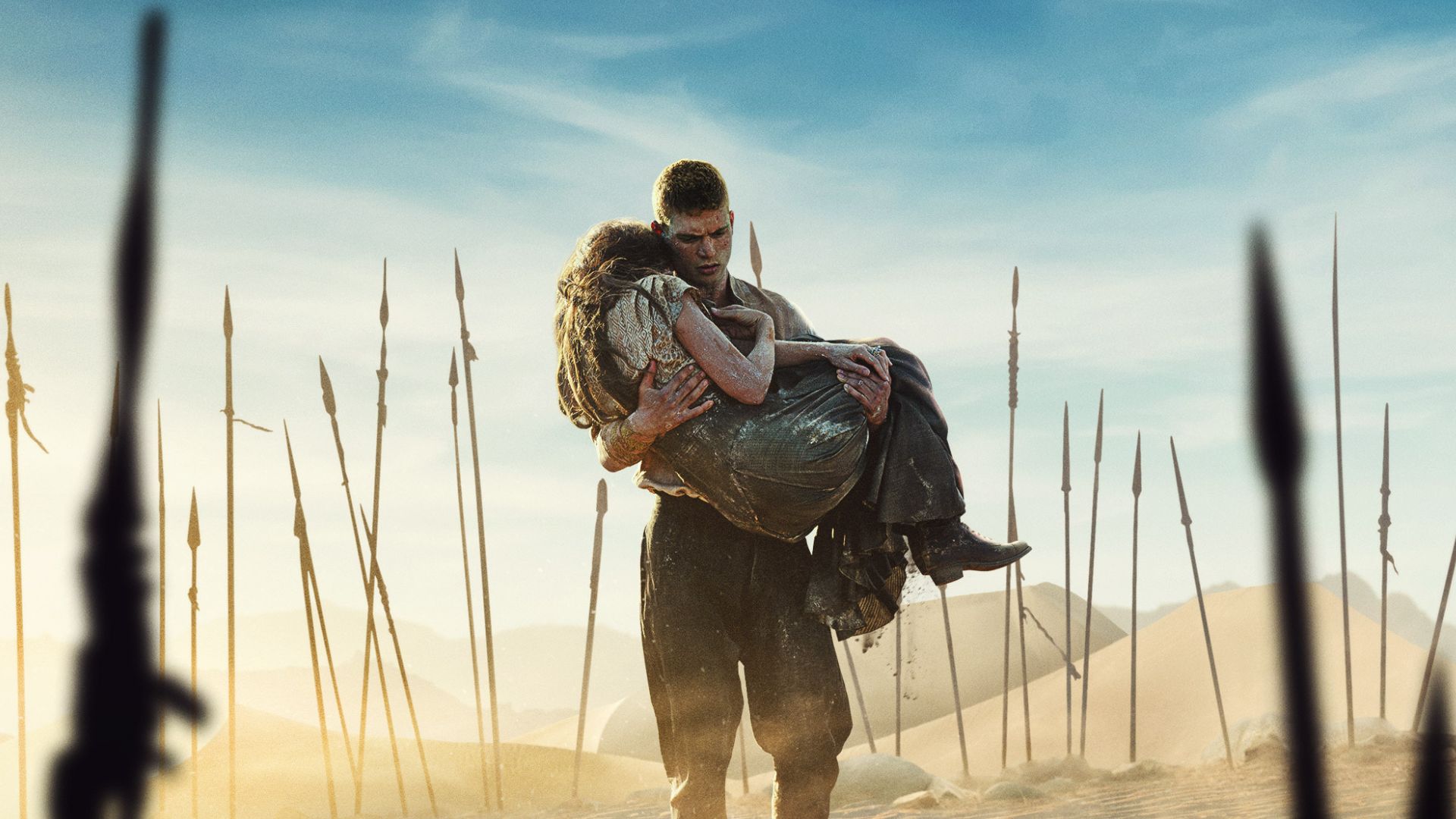 Rand e Moiraine na 3ª temporada de A Roda do Tempo (Divulgação/Prime Video)