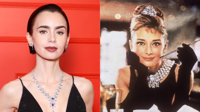 Lily Collins será Audrey Hepburn em filme sobre o making of de Bonequinha de Luxo