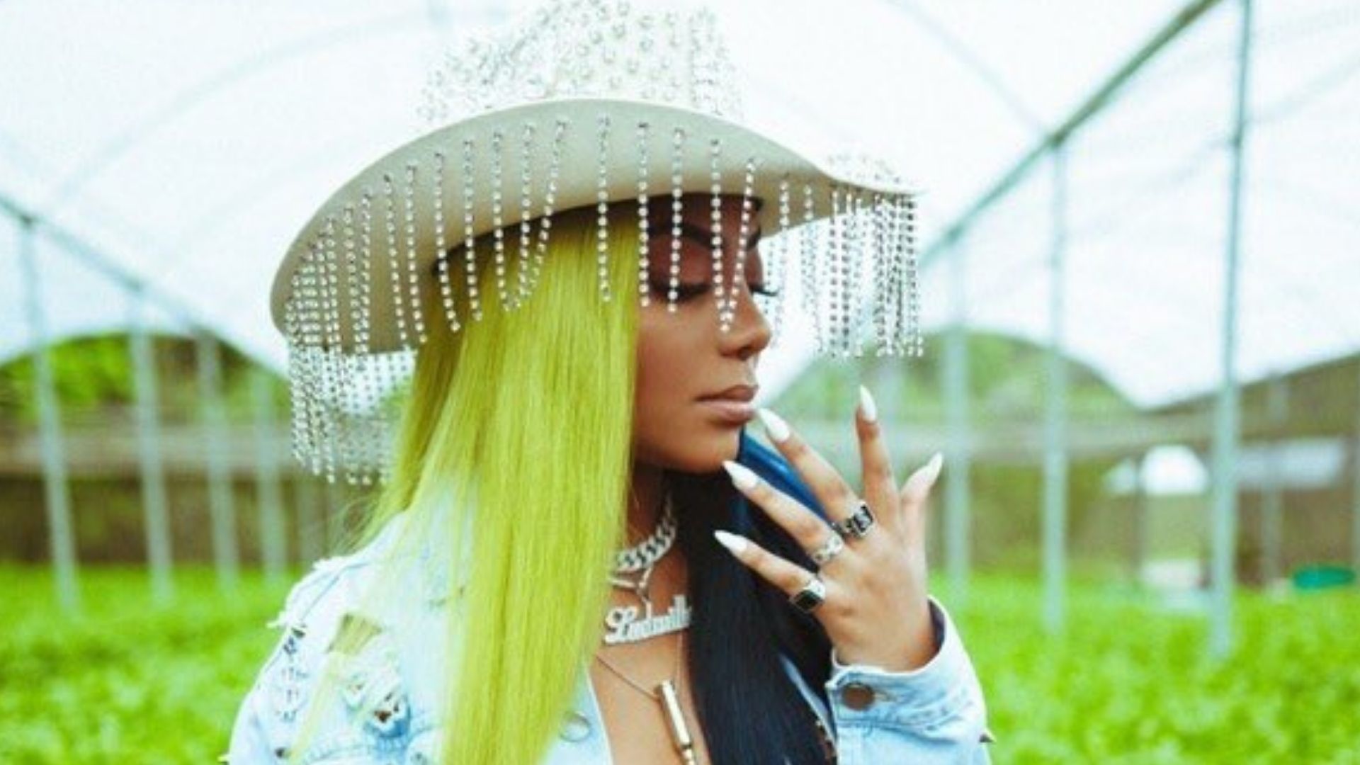 Ludmilla é dona de plantação de alface no clipe de Verdinha; assista
