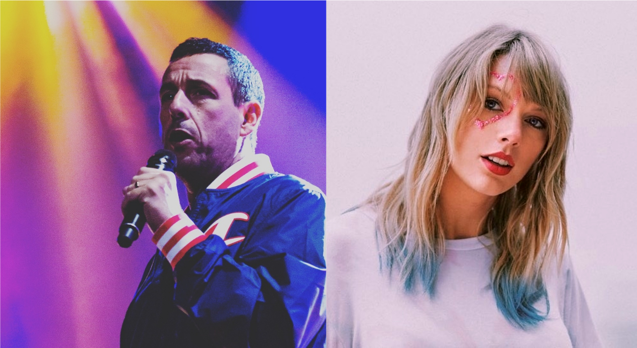 Adam Sandler apresenta música de Taylor Swift com as filhas em evento beneficente