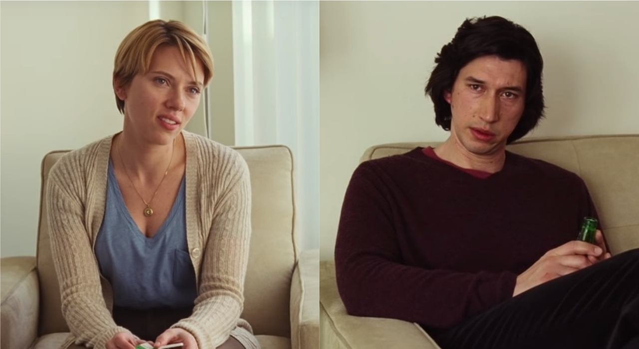 Scarlett Johansson e Adam Driver vivem casamento conturbado em prévias de Marriage Story, da Netflix