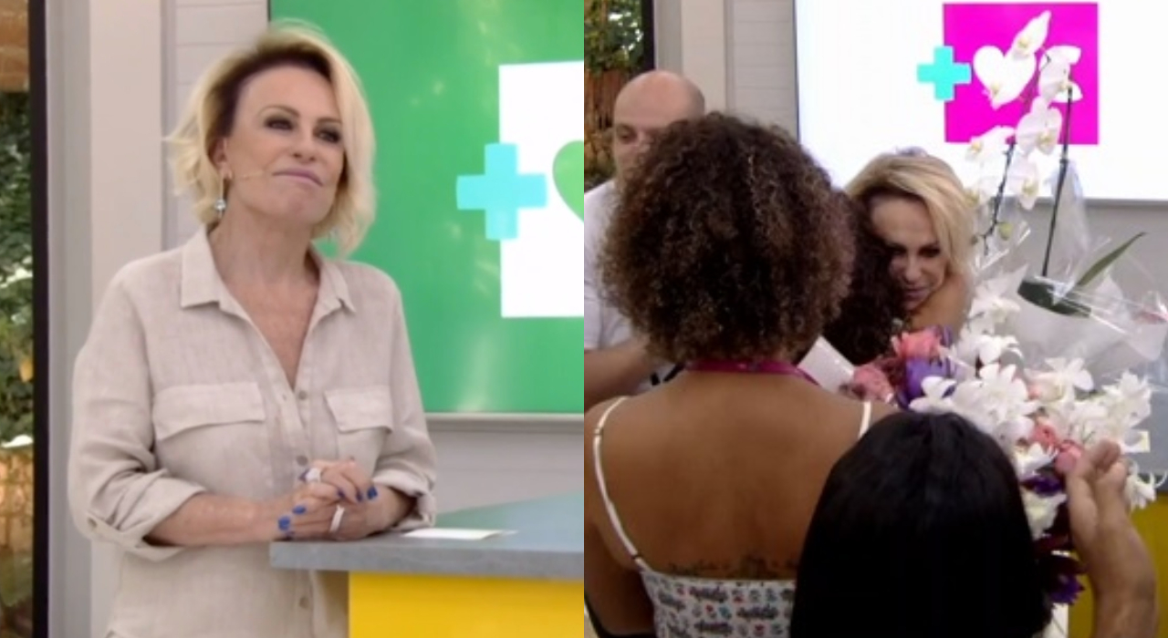Ana Maria Braga recebe homenagem da equipe do Mais Você após anunciar câncer no pulmão