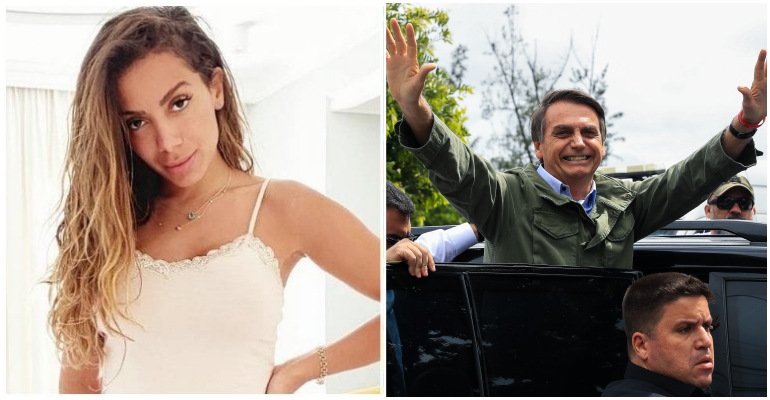 Anitta critica o presidente Jair Bolsonaro após ameaça a jornalista: “Ignorância mental e falta de intelecto”