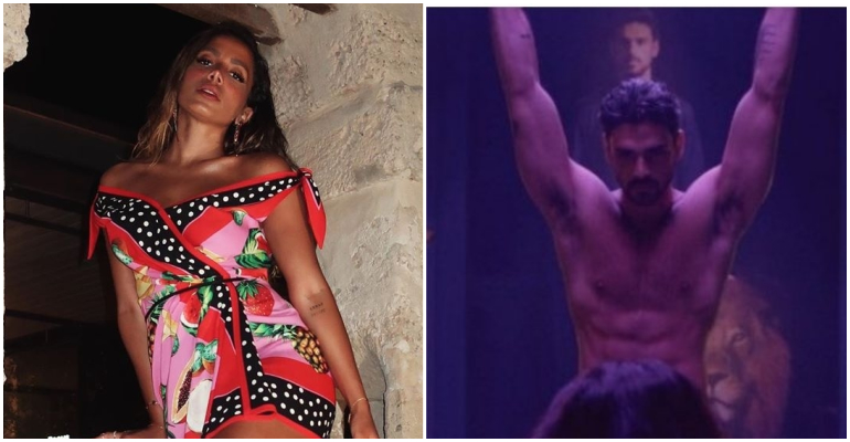 Em viagem pela Itália, Anitta convida Michele Morrone, de 365 Dias, para encontro