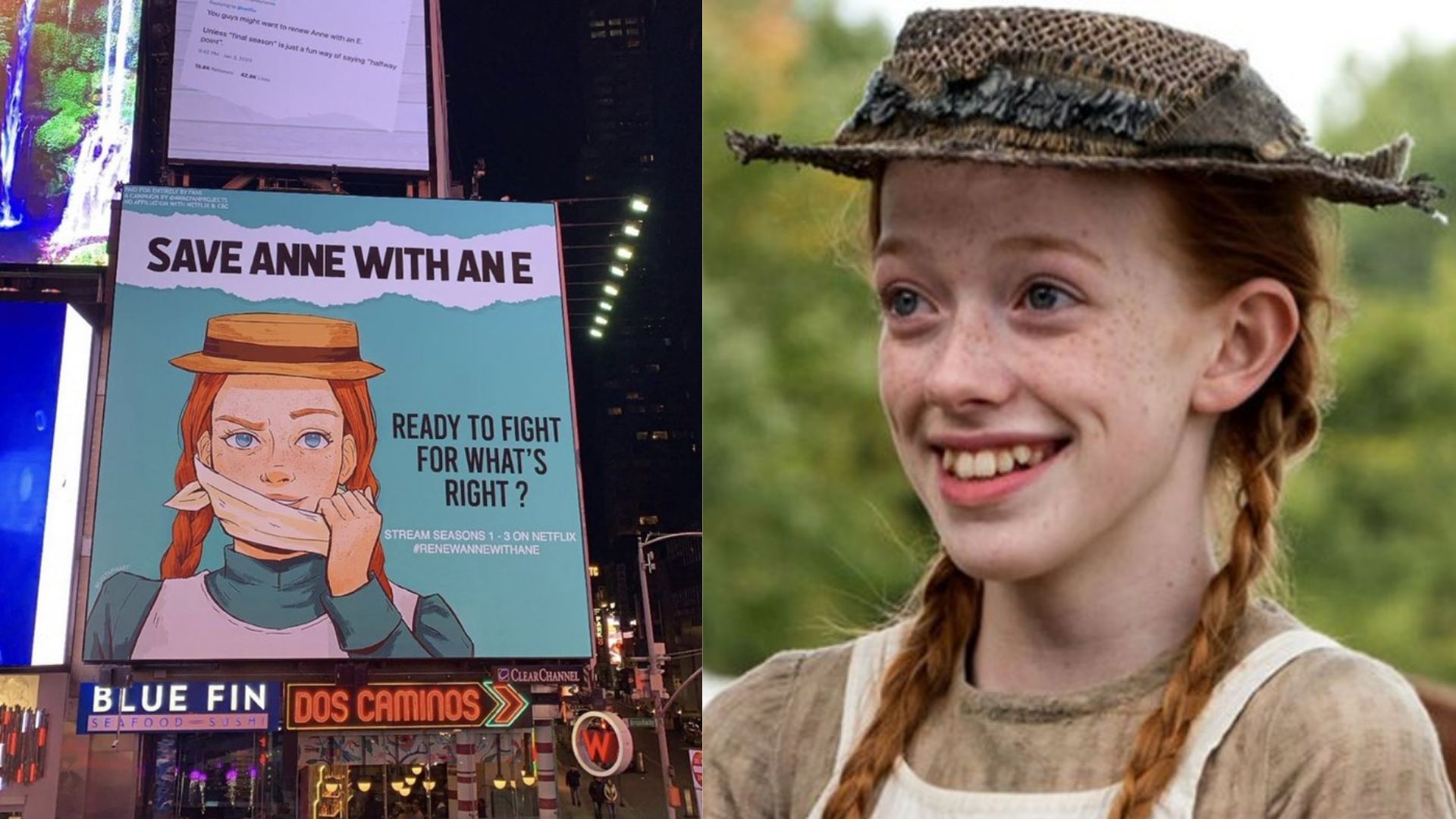 Fãs de Anne With an E não desistem e protestam na Times Square para a renovação da série