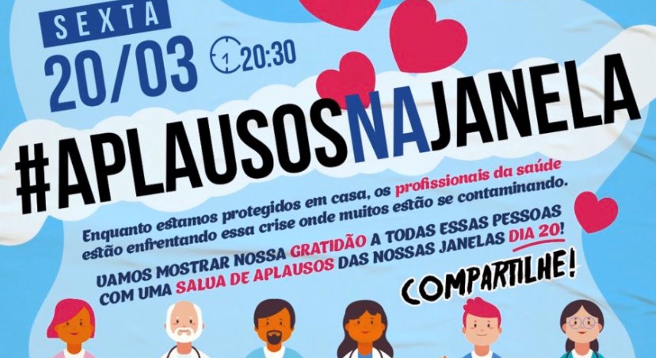 Brasileiros organizam aplaudaço em apoio aos profissionais da saúde